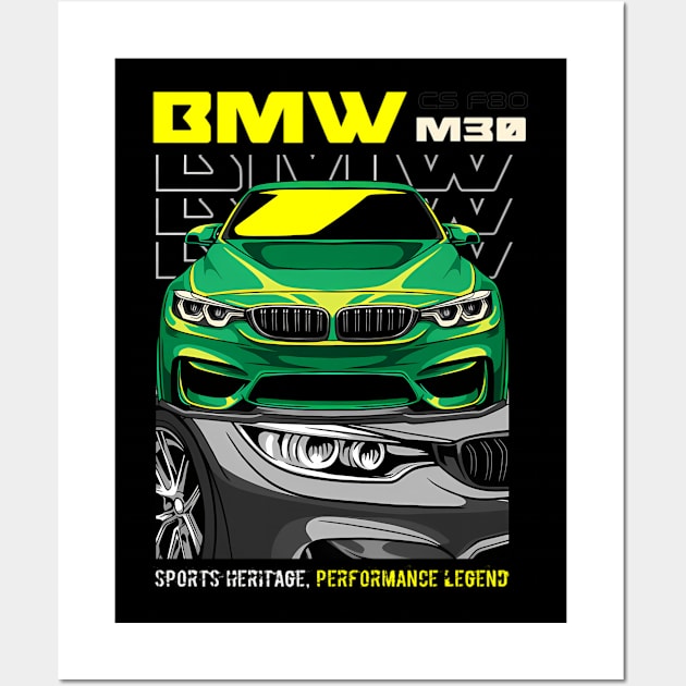 M3 F80 Performance Legend Wall Art by OrigamiOasis